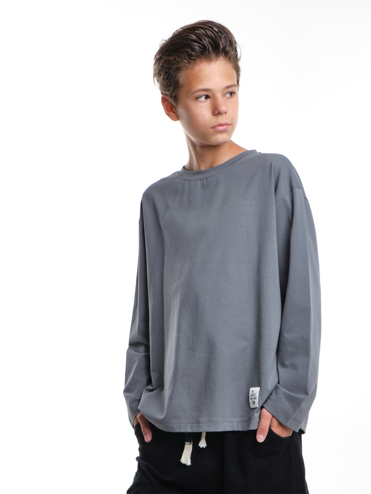 Лонгслив для мальчиков Mini Maxi, модель 6007, цвет эвкалиптовый - Лонгсливы / футболки - дл. рукав