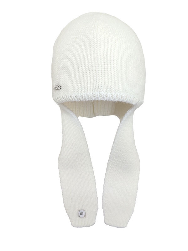 Шапка для девочки Империя new, Миалт белый, весна-осень - Детские шапки с ушками