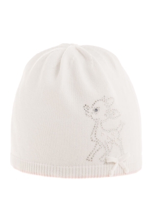 Шапка для девочки Тилли, Миалт белый/бледно-розовый, весна-осень