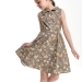 Платье для девочек Mini Maxi, модель 7686, цвет хаки/мультиколор