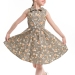 Платье для девочек Mini Maxi, модель 7686, цвет хаки/мультиколор