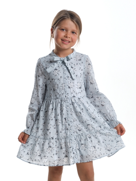 Платье для девочек Mini Maxi, модель 4983, цвет голубой - Платья для девочек с длинным рукавом