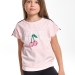 Футболка для девочек Mini Maxi, модель 6037, цвет кремовый/розовый