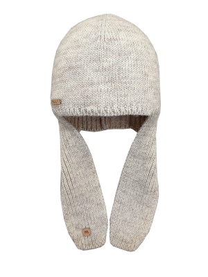 Шапка для девочки Империя new, Миалт молочный/меланж, весна-осень