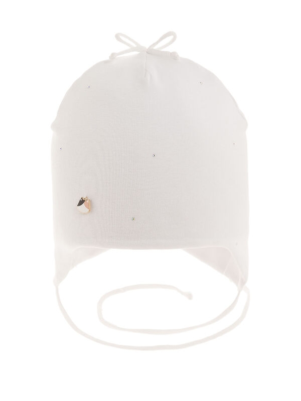 Шапка для девочки Моти, Миалт белый, лето - Шапочки на лето