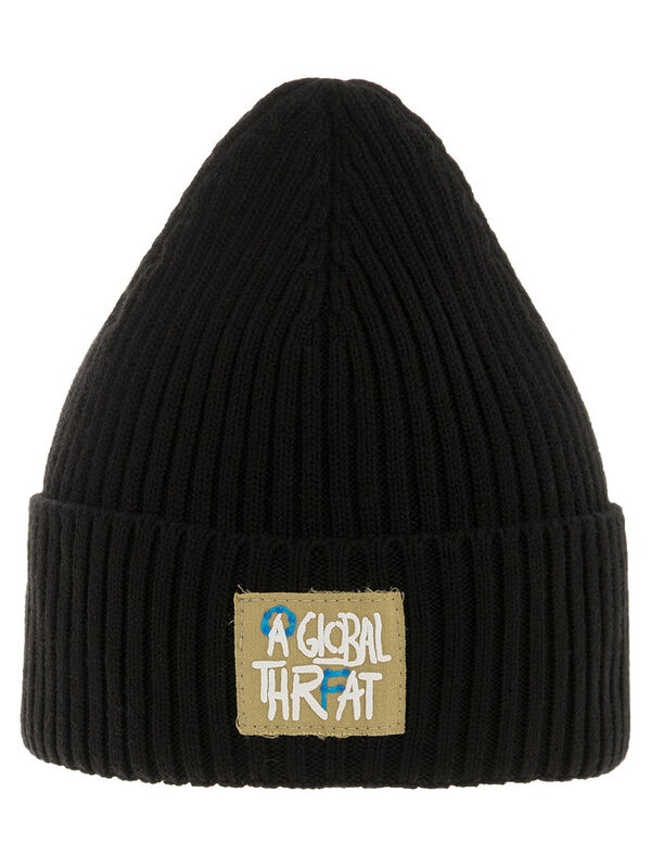 Шапка Склон, Миалт черный, весна-осень - Для девочек весна-осень