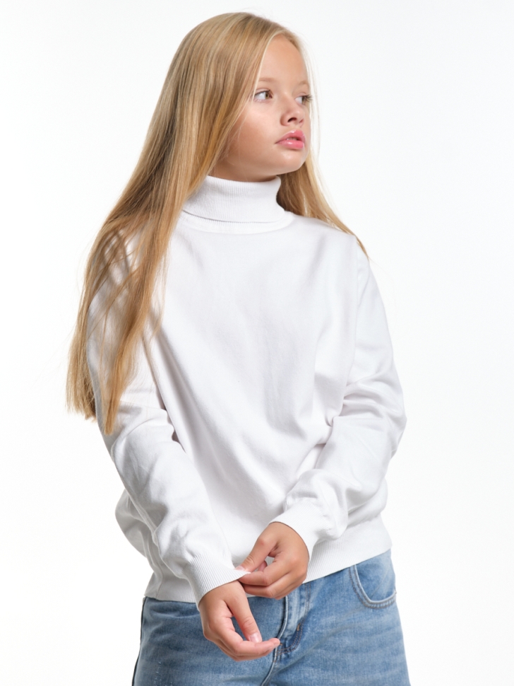Водолазка для девочек Mini Maxi, модель 3312240, цвет белый - Водолазки для девочек