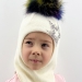 Шапка-шлем Бэкки белый