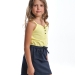 Сарафан для девочек Mini Maxi, модель 0818, цвет желтый