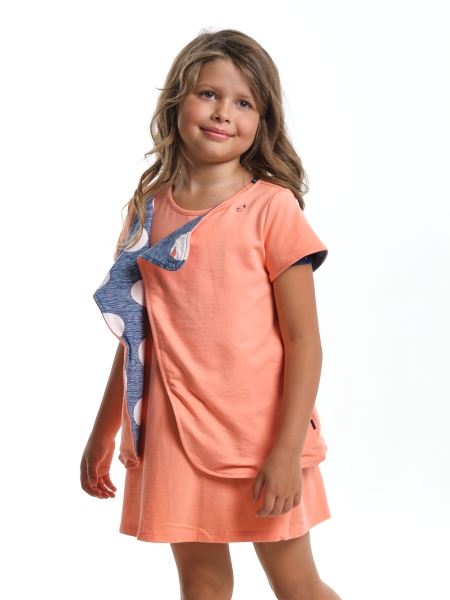 Джемпер для девочек Mini Maxi, модель 1410, цвет коралловый - Кардиганы / пиджаки для девочек