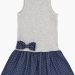 Платье для девочек Mini Maxi, модель 7183, цвет серый/синий