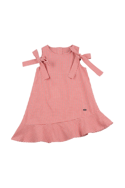 Платье для девочек Mini Maxi, модель 4532, цвет красный/мультиколор - Платья для девочек с коротким рукавом