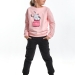 Спортивный костюм для девочек Mini Maxi, модель 2379, цвет кремовый/розовый