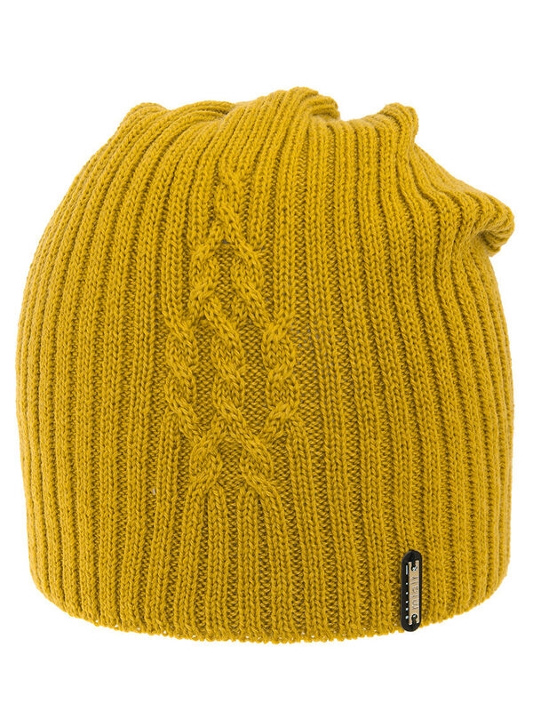 Шапка для девочки Берген, Миалт горчичный, весна-осень - Шапочки молодежные