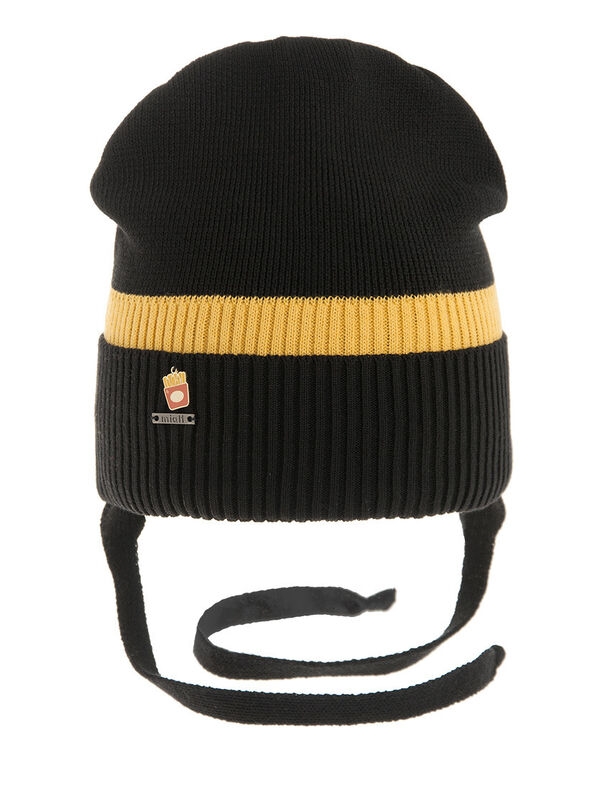 Шапка для мальчика Фри, Миалт черный, весна-осень - Шапки весна-осень