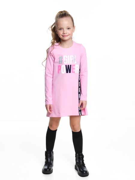 Платье для девочек Mini Maxi, модель 6346, цвет розовый - Платья для девочек с длинным рукавом