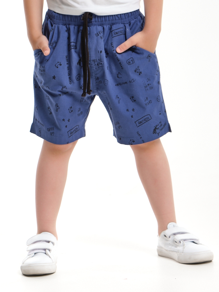 Шорты для мальчиков Mini Maxi, модель 7952, цвет серый/синий - Шорты для мальчиков
