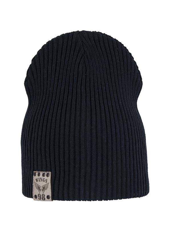 Шапка для мальчика 98, Миалт темно-синий, весна-осень - Для девочек весна-осень