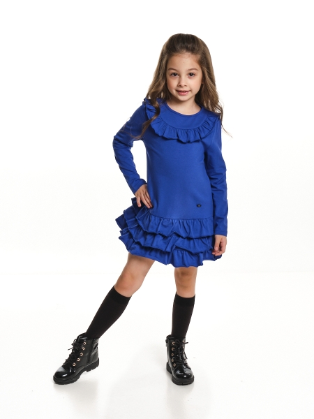 Платье для девочек Mini Maxi, модель 6783, цвет голубой - Платья для девочек с длинным рукавом