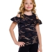 Футболка для девочек Mini Maxi, модель 4698, цвет хаки/камуфляж