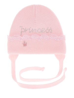 Шапка для девочки Блесточка, Миалт бледно-розовый, весна-осень