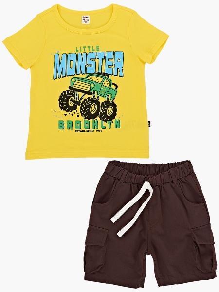 Комплект одежды для мальчиков Mini Maxi, модель 4641/4642, цвет желтый - Комплекты летние