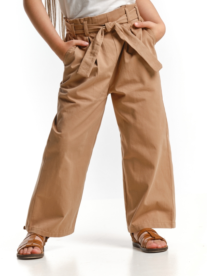 Брюки для девочек Mini Maxi, модель 7157, цвет коричневый - Брюки для девочек
