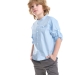 Рубашка для мальчиков Mini Maxi, модель 7950, цвет голубой