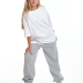 Джоггеры для девочек Mini Maxi, модель 7999, цвет серый/меланж