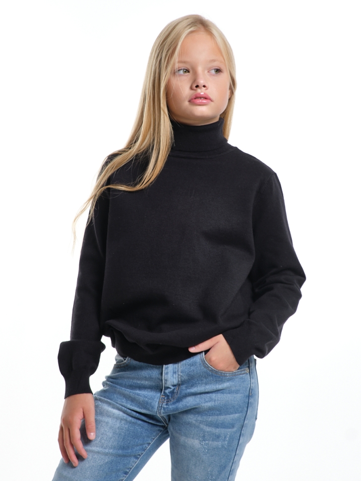 Водолазка для девочек Mini Maxi, модель 3312240, цвет черный - Водолазки для девочек