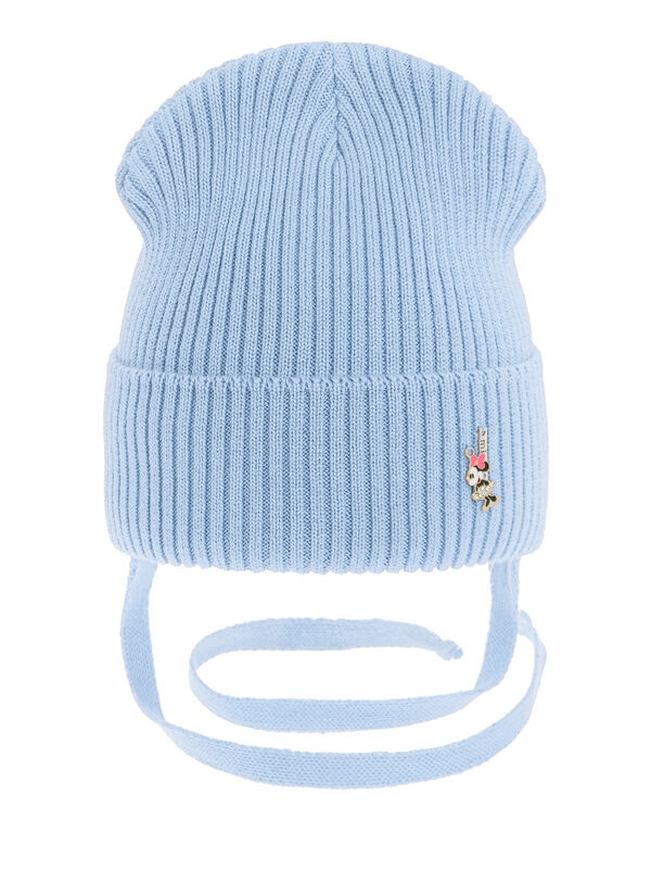 Шапка для девочки Шпилька, Миалт голубой, весна-осень - Для девочек весна-осень