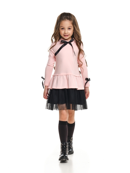 Платье для девочек Mini Maxi, модель 7312, цвет розовый/черный - Платья коктельные / вечерние