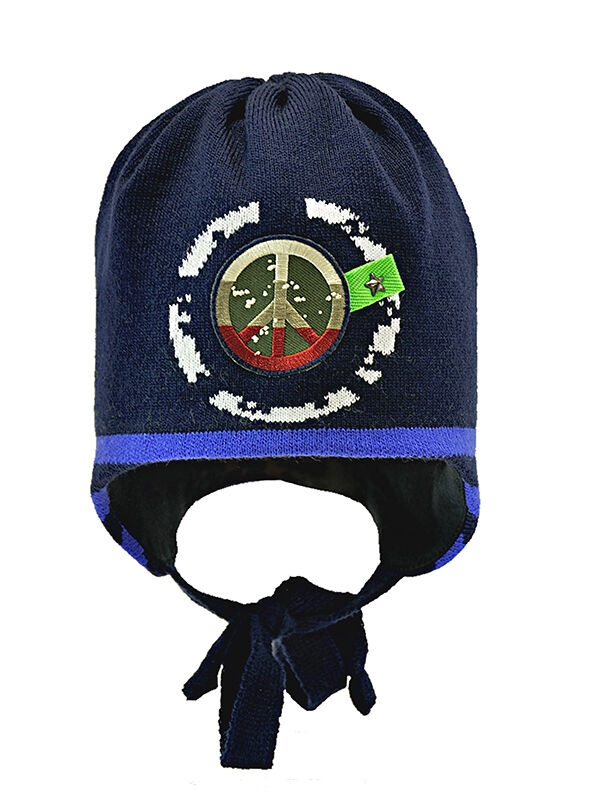 Шапка для мальчика ENJOY kids, Миалт темно-синий/ярко-синий, весна-осень - Шапки весна-осень