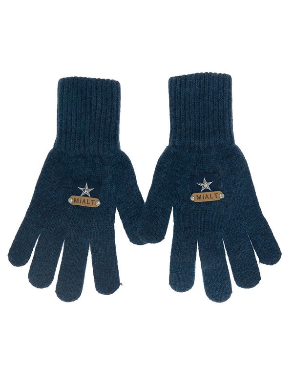 Перчатки для мальчика Землянин, Миалт синий/меланж - Перчатки