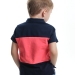 Футболка-поло для мальчиков Mini Maxi, модель 1701, цвет коралловый