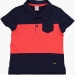 Футболка-поло для мальчиков Mini Maxi, модель 1701, цвет коралловый
