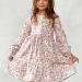 Платье для девочки нарядное БУШОН XB88, цвет розы