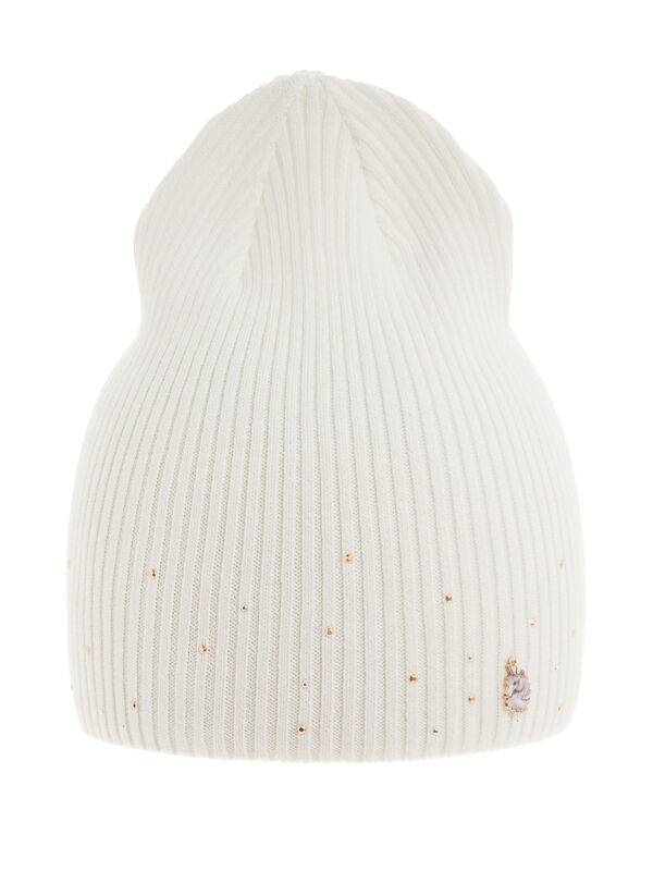 Шапка для девочки Айя, Миалт белый, весна-осень - Для девочек весна-осень
