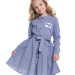 Платье для девочек Mini Maxi, модель 3736, цвет синий/мультиколор/мультиколор