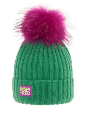 Шапка для девочки Inspired, Миалт ярко-зеленый, зима