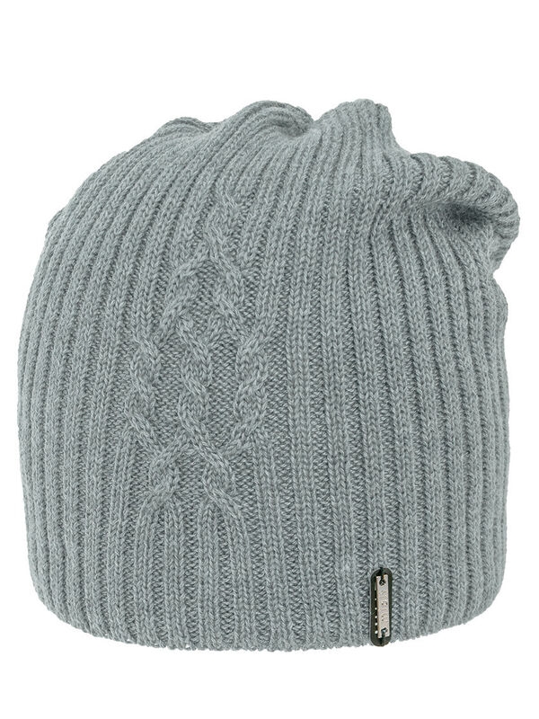 Шапка для девочки Берген, Миалт средне-серый, весна-осень - Шапочки молодежные