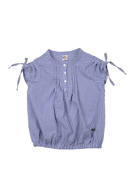 Блузка для девочек Mini Maxi, модель 3331, цвет синий/мультиколор