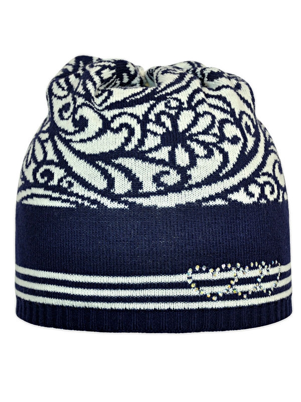 Шапка для девочки Византия, Миалт темно-синий, весна-осень - Для девочек весна-осень