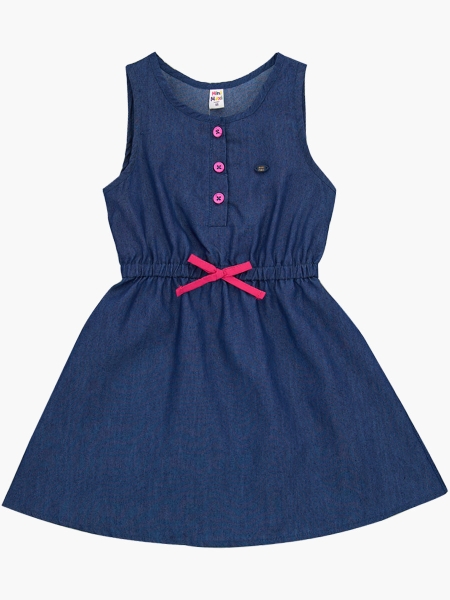 Платье для девочек Mini Maxi, модель 6489, цвет синий - Платья для девочек с коротким рукавом
