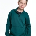 Худи для мальчиков Mini Maxi, модель 7727, цвет темно-зеленый