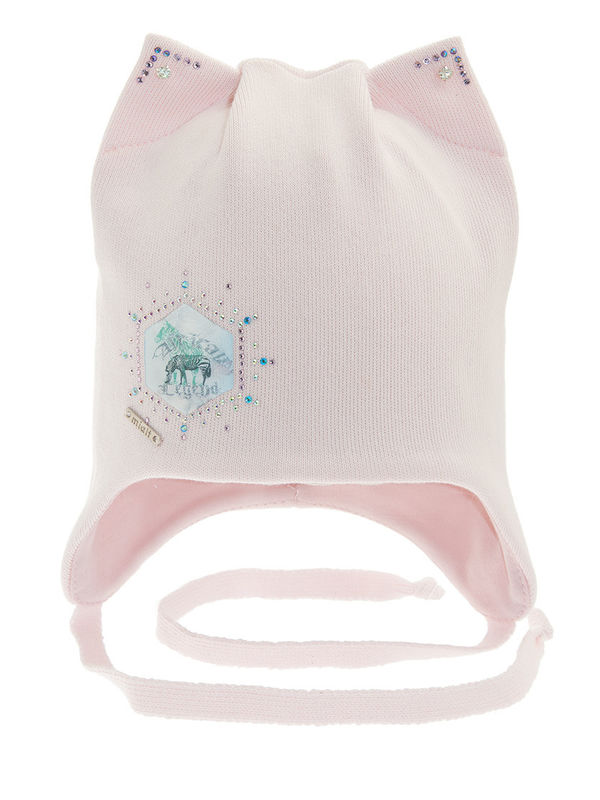 Шапка для девочки Мурмышка, Миалт розовый - Для девочек весна-осень