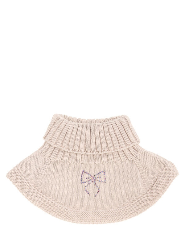 Вакса шарф-снуд, Mialt светло-бежевый, весна-осень - Манишки детские