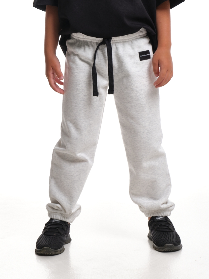 Штаны спортивные для мальчиков Mini Maxi, модель 6008, цвет серый/меланж - Брюки спортивные (джогеры)