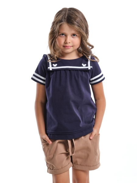 Туника для девочек Mini Maxi, модель 1457, цвет синий - Туники для девочек