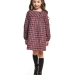 Платье для девочек Mini Maxi, модель 7290, цвет синий/красный/клетка